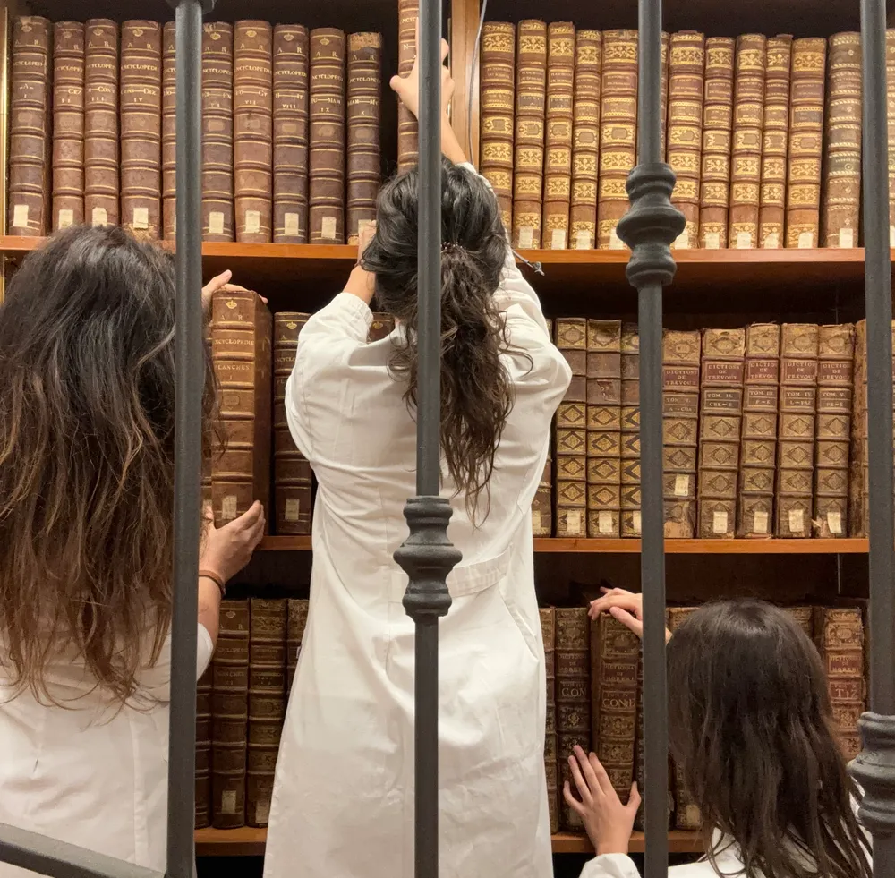 Lo studio di restauro